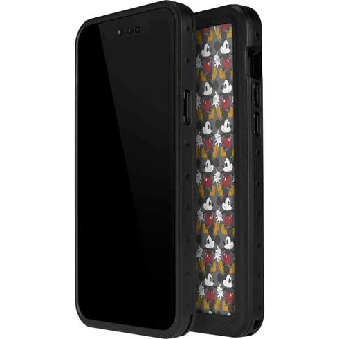 Disney Mickey Mouse Vintage Pattern iPhone 15 Plus Waterproof Case